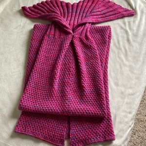 Mermaid Tail Knitted Blanket